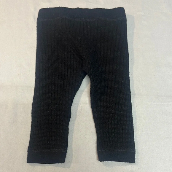 Zara Black waffle knit baby Leggings - Picture 3 of 3